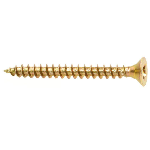 3.5 x 40mm Hardened Countersunk Flat Head Wood Screw With Full Thread, PZ - KMH (500 pcs)