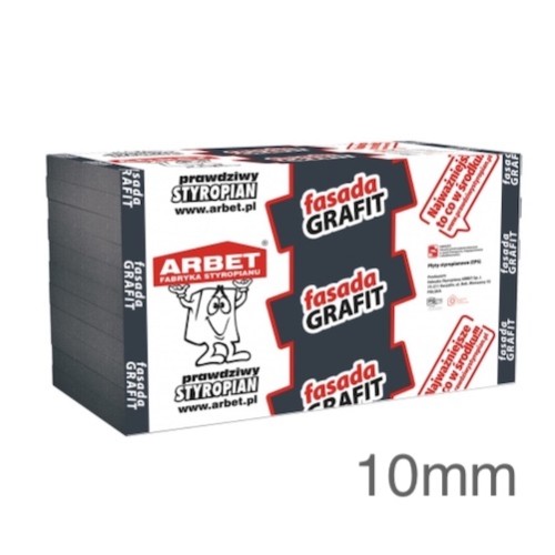 Arbet 10mm Grey Polystyrene (Graphite EPS) for External Wall Insulation (pack of 60) - 30m2