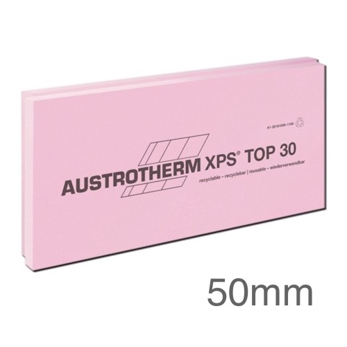 50mm XPS 300 Insulation Board - Rebated Edge - 600mm x 1250mm - TOP-F 30 SF