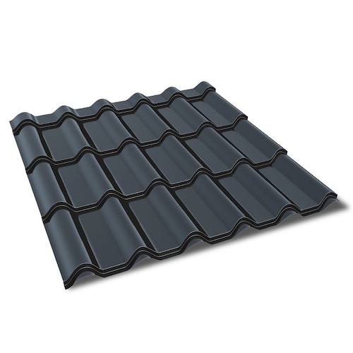 Modular Sheet Metal Roofing Tile DIAMENT PLUS - Matt Coated Corrosion Resistant Roofing Panel - 1150mm x 850mm