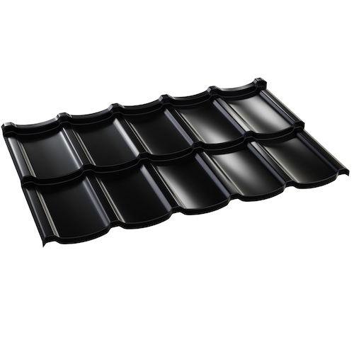 Modular Sheet Metal Roofing Tile TALIA - Matt Coated Corrosion Resistant Roofing Panel - 1210mm x 720mm