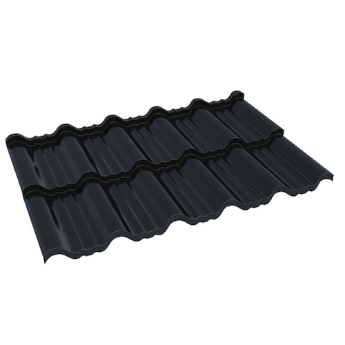 Modular Sheet Metal Roofing Tile ENIGMA - Matt Coated Corrosion Resistant Roofing Panel - 1176mm x 720mm