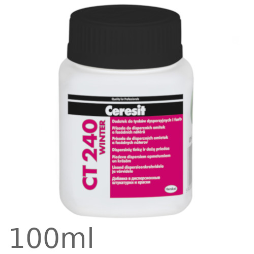 Ceresit CT240 Winter Additive for Wet Renders and Paints 100ml