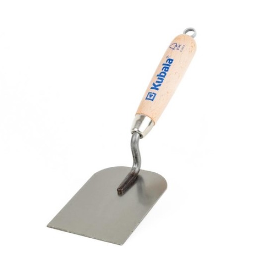 Kubala Steel Stucco Trowel with Beech Handle - 100mm wide Blade