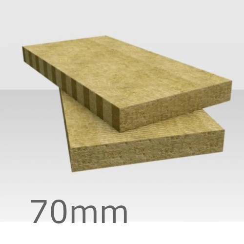 70mm Rockwool Flexi Insulation Slab - 1200 x 600mm (8 pcs)