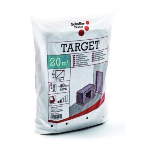 Target S40 LDPE Drop Cloth - Dust Sheet - 4m x 5m - 40 micron