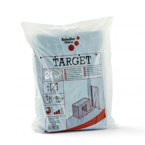 Black Target S50 LDPE Drop Cloth - Dust Sheet - 4m x 6m - 50 microns