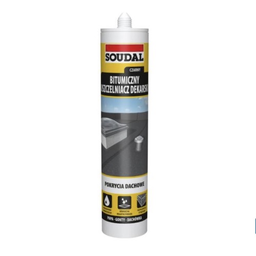 290ml Soudal Bitumen Roofing Sealant - Black