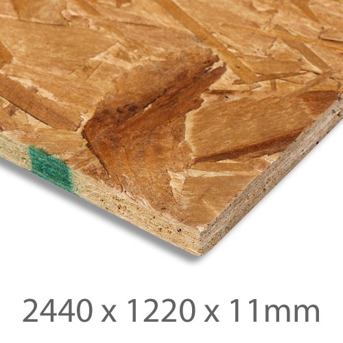 2440mm x 1220mm x 11mm OSB3