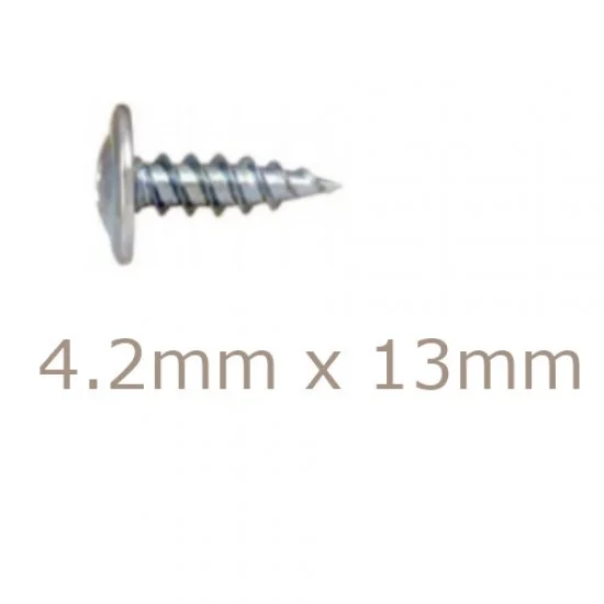 4.2x13mm Wafer Head Screw for Thinner Gauge Steel (box of 1000) | Brighton