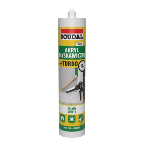 Soudal Acrylic Turbo Sealant -  White 280ml